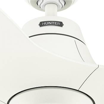 Hunter - Stingray Porselen Beyazı - 152 Cm. DC Motor Aydınlatmalı Tavan Vantilatörü