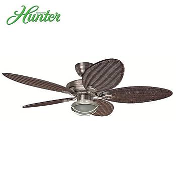 Hunter - Outdoor Elements II Alminyum - 137 Cm. Orijinal Hasr rme Kanatl D Mekan Aydnlatmal Tavan Vantilatr
