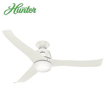 Hunter - Harmony Beyaz - 137 Cm. Aydnlatmal Duvar Kumandal Tavan Vantilatr