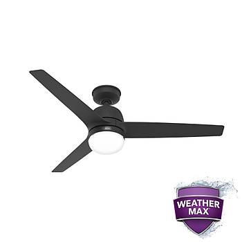 Hunter - Seawave Mat Siyah 132 Cm. - D Mekan Duvar Kumandal Tavan Vantilatr