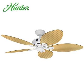 Hunter - Bayview Beyaz - 137 Cm. Plastik Sar Kanatl D Mekan Tavan Vantilatr