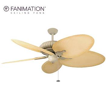 Fanimation - Belleria Latte - 132 Cm. Düz Renk Plastik Palmiye Kanatlı Tavan Vantilatörü