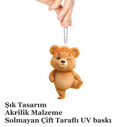 Araba Ayna Ss Ay Yoga, Pleksi Malzeme, UV Baskl