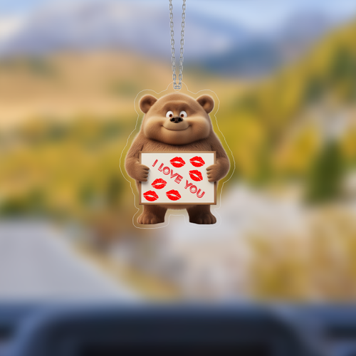 Araba Ayna S�s� Seni Seviyorum, Pleksi Malzeme, UV Bask�l�