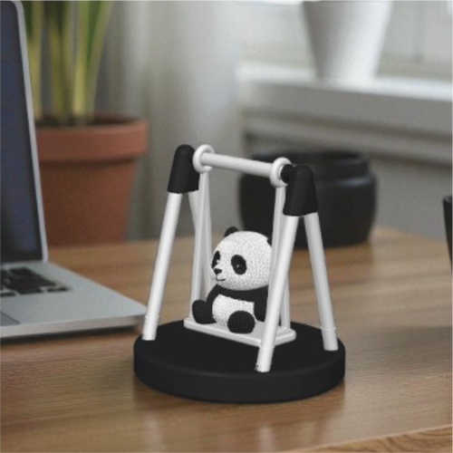 Sevimli Sal�ncakta Sallanan Panda Siyah, Araba Yada T�m Ya�am Alanlar� i�in Fig�r