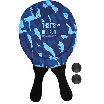 Plaj Tenisi Camo Mavi