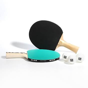 Table Tennis Set 101 - Yeşil & Siyah (2 Raket + 3 Top)
