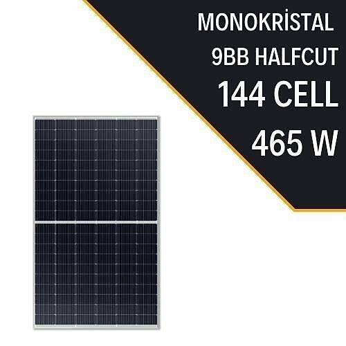 465W 9BB HALF CUT MONOKRISTAL GNE PANEL