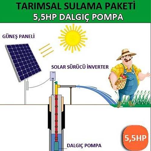 5,5HP DALGI POMPA - TARIMSAL SULAMA SSTEM