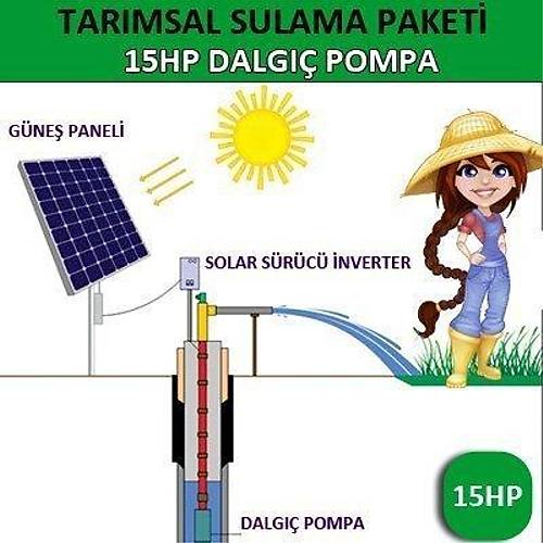 15HP DALGI POMPA - TARIMSAL SULAMA SSTEM