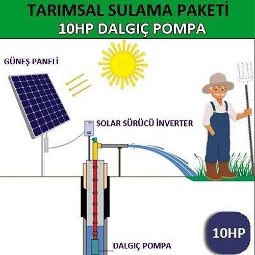 10HP DALGI POMPA - TARIMSAL SULAMA SSTEM
