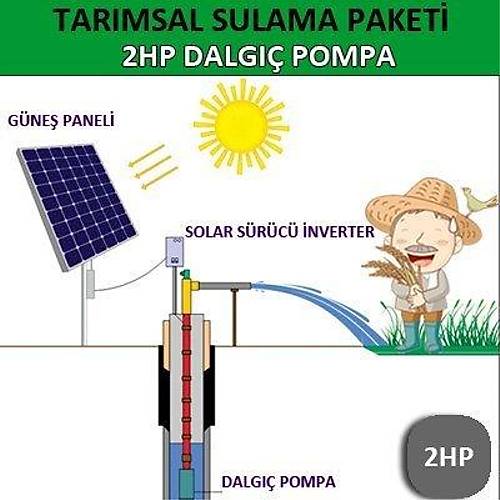 2HP DALGI POMPA - TARIMSAL SULAMA SSTEM
