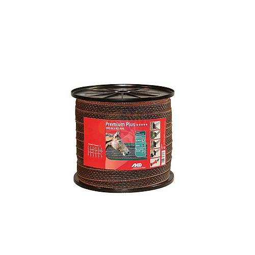 200 m 40 mm turuncu-kahverengi it band, Premium Plus