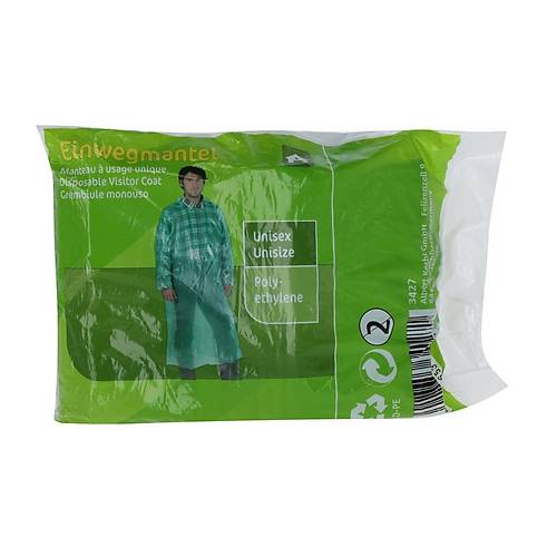 Tek kullan�ml�k tulum, ye�il, 135cm, 20 adet/paket