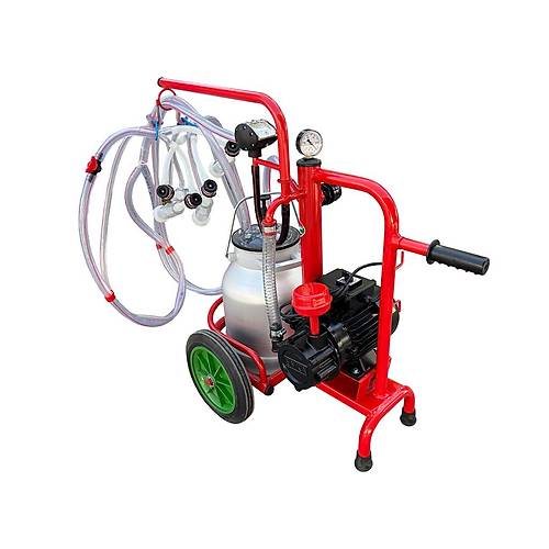 Koyun i�in kompakt mini tek al�minyum g���ml� tek sa��ml� kuru vakum pompal�, vakum kazans�z hareketli tip s�t sa��m makinesi