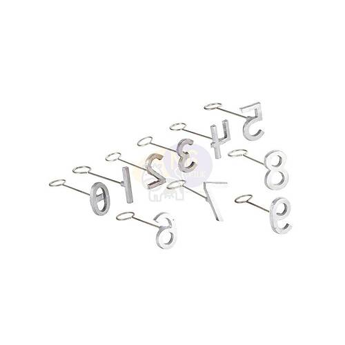 0-9 aluminyum numara, 10cm