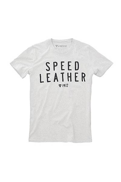 Dainese Speed Leather White T-Shýrt