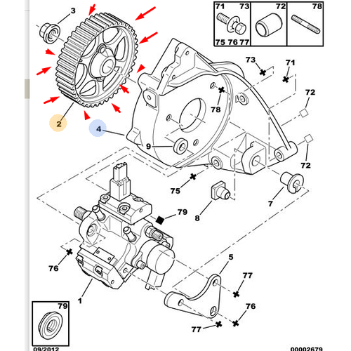 OR�J�NAL 307 2.0  D�ZEL MAZOT POMPA AYAK DW10 193042