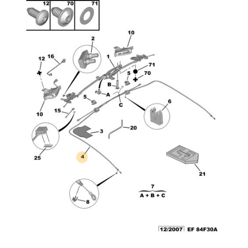 ORJNAL TAVAN KUMANDA KABLOSU 8484K0