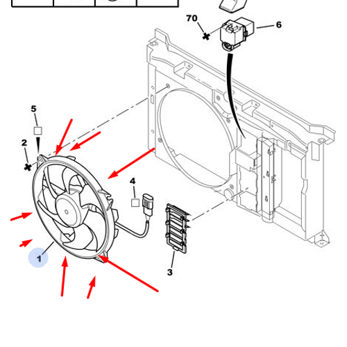 307 FAN MOTORU 1253K2-1253C0