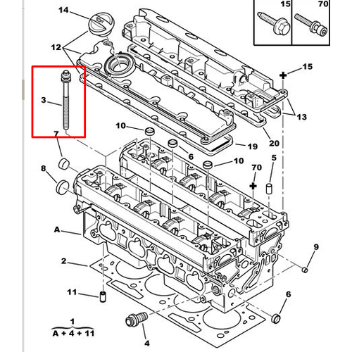ORJNAL 307 SLNDR KAPAK SAPLAMASI 2.0 EW10J4 135HP 0204A7
