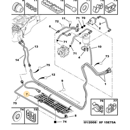 ORJNAL 307 YAKIT SOUTUCU 1.4 HDI 2.0 HDI 157402