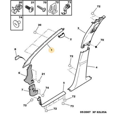 ORJNAL 307 N DREK  BAGALT TAKIMI  ALARM  GZL 8331CE