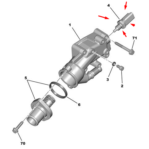 ORJNAL 307 MOTOR HARARET MR 9636777180
