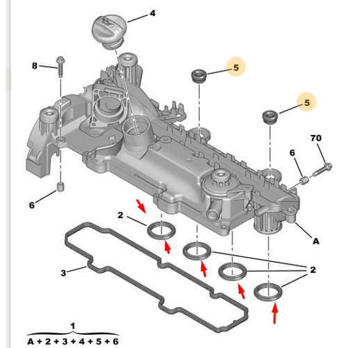 ORJNAL 307 1.4 HDI DV4 EMME MANFOLT ORING (ADET) 0348T8