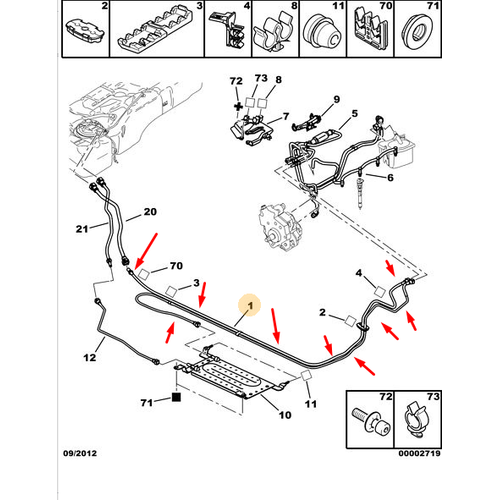 ORJNAL 307 YAKIT HORTUM 1.6 DZEL DV6  1574CT