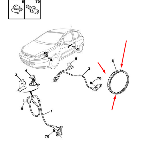 ORJNAL 307 ARKA DSK OKUYUCU HALKA 454919