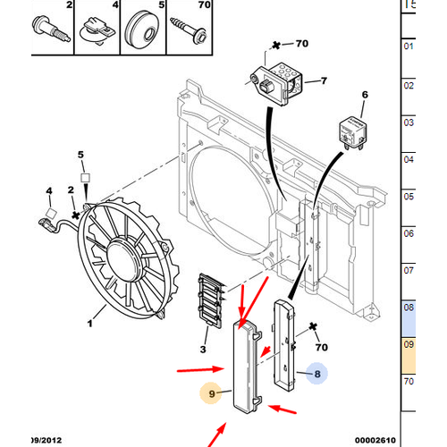 ORJNAL 307 FAN DAVLUMBAZ RLE KAPAI 2001-2005 1308V3