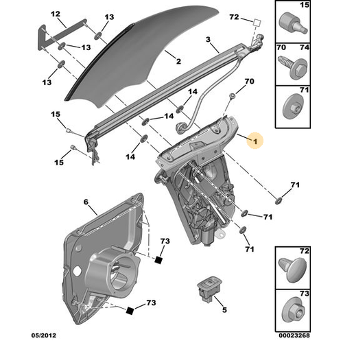 ORJNAL SA ARKA KELEB CAM MOTORU 922497