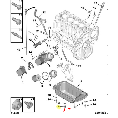 ORJNAL 307 DZEL KARTER TAPASI 1.4 HDI 1.6 HDI 31129