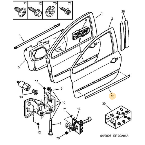 ORJNAL 307 SOL KAPI KUAI TEK KAPI 8545W2