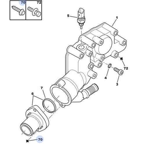 ORJNAL 307 TERMOSTAT KTK BENZNL TU3JP 1336Y8