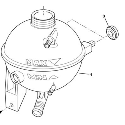 ORJNAL 307 YEDEK SU DEPOSU BENZNL /  AS NO KONTROL 1323A3