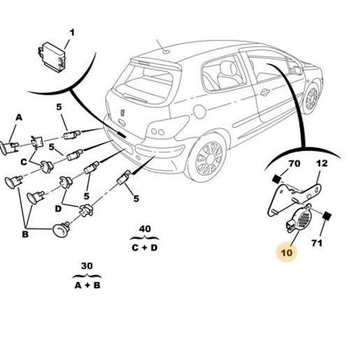 ORJNAL PARK SENSR SES KAZ 6590A0