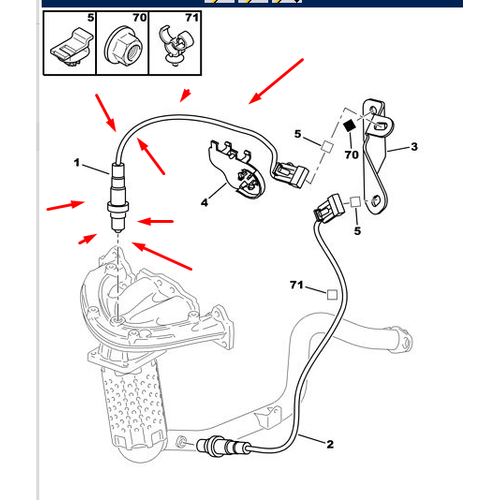 ORJNAL 307 OKSJEN SENSR 1.4 16V 1618Z6