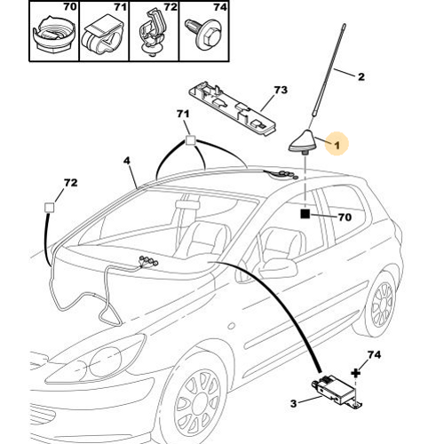 ORJNAL ANTEN DB 307 6561NP