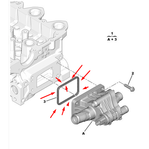 ORJNAL 307 TERMOSTAT CONTASI 1.4 HDI 1.6 HDI 1623125880