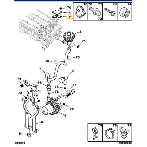 ORJNAL 307 EGR CONTASI 2.0 BENZNL EW10J4 161853