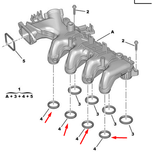 ORJNAL EMME MANFOLT ORING 307 1.6 HDI DV6 (ADET) 0348R5