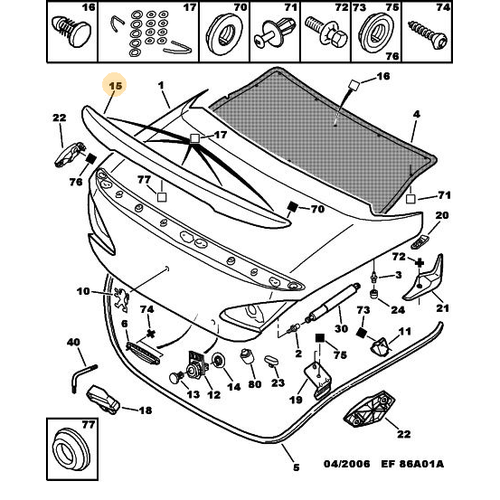 OR�J�NAL 307 CC BAGAJ SPO�LER�  8742K1