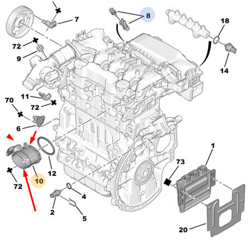 307 HAVA AKI FLTRE - DEBMETRE 307 1.6 HDI DV6 1610874680 SANSETA