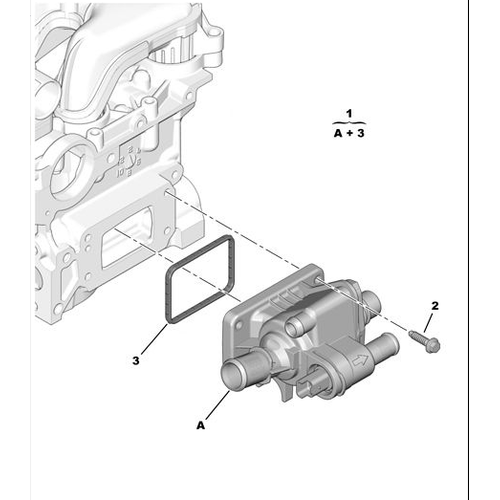 ORJNAL 307 TERMOSTAT 1.4 1.6 DZEL 2003-2008 1336V6