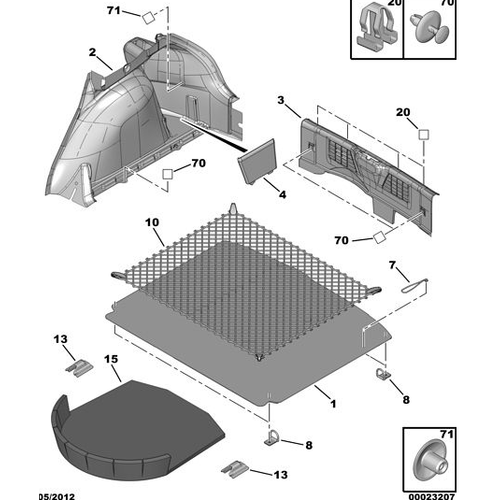 OR�J�NAL 307 ARKA BAGAJ PANEL �� PLAST��� 7568FS