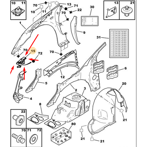ORJNAL SOL TAMPON BALANTI AYAI 307 YEN KASA 7119HV