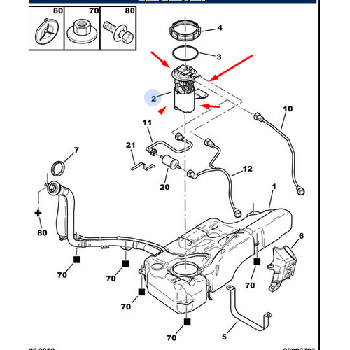 ORJNAL 307 BENZN AMANDIRASI 1.6  TU5JP4  1525KJ