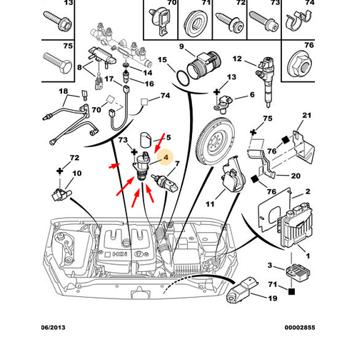 ORJNAL 307 KM SENSR  616070